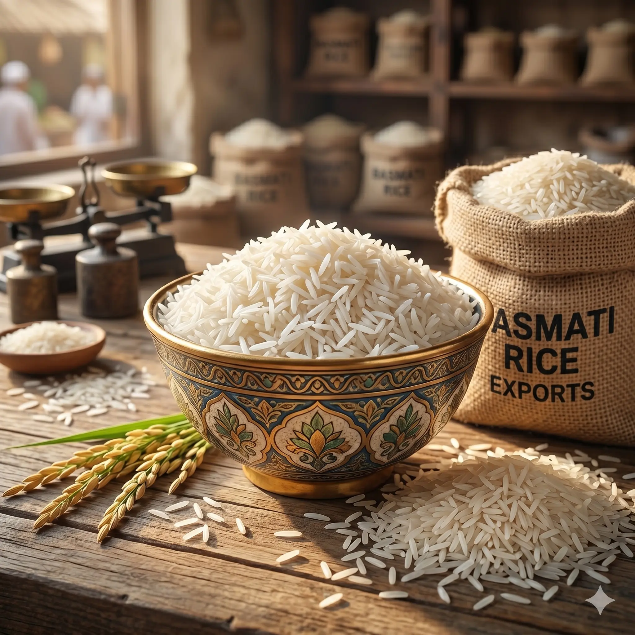 Indian Basmati rice exported to Asia
